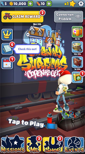 地铁跑酷国际服双旦版本(Subway Surf)截图2