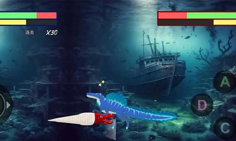 巨齿鲨与海怪搏斗(Megalodon Fights Sea Monsters)截图0