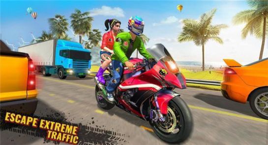 交通摩托车驾驶比赛(Bike Racing Free: Moto Traffic Bike Race Game 2020截图2