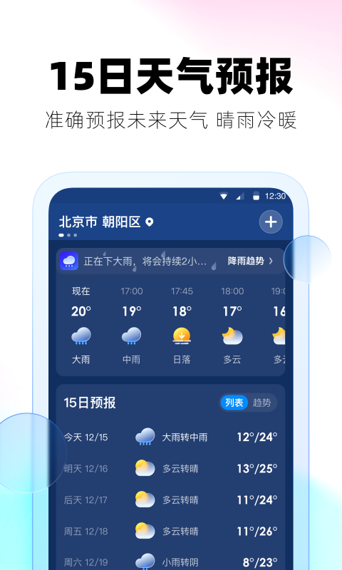 极光天气APP截图4