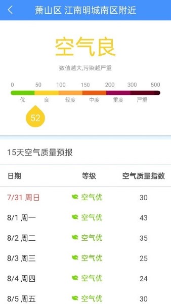 向日葵天气截图3