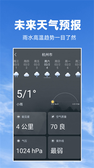 天气预报知